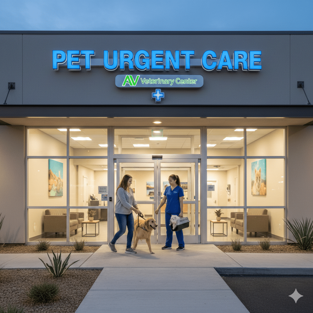Pet Urgent Care Services at AV Veterinary Center in Lancaster/Palmdale - Pet Urgent Care
